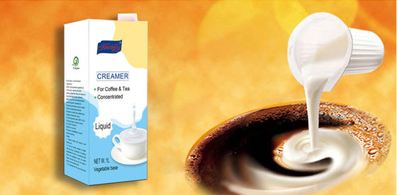 Crema di caffè bianca liquida non lattiero-casearia con durata di conservazione di 9 mesi